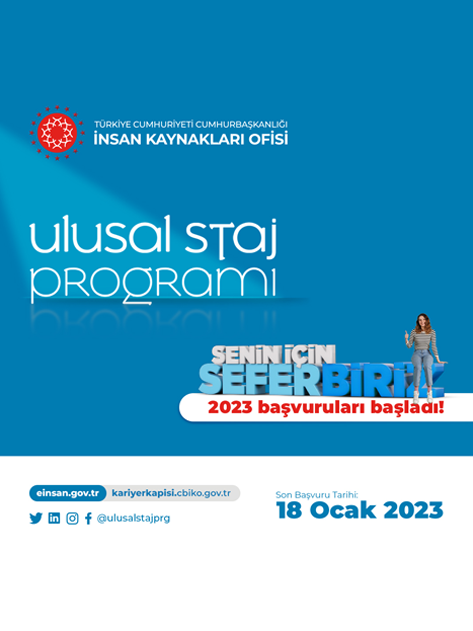Cumhurbaşkanlığı İnsan Kaynakları Ofisi Ulusal Staj Programı Başvuruları Başladı